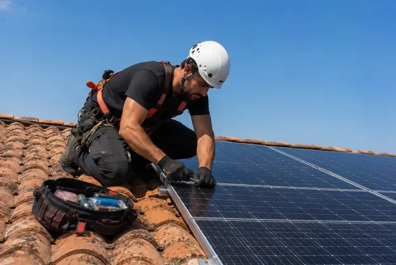 Maintenance et monitoring de panneaux solaires à Targasonne